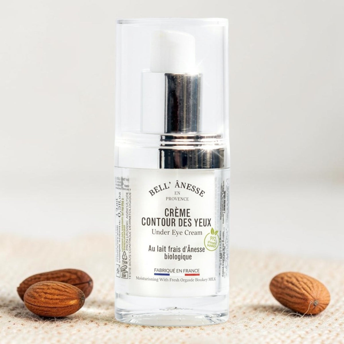 Crème Contour des Yeux Bio | Lait d'Ânesse & Huile d'Amande Douce -
