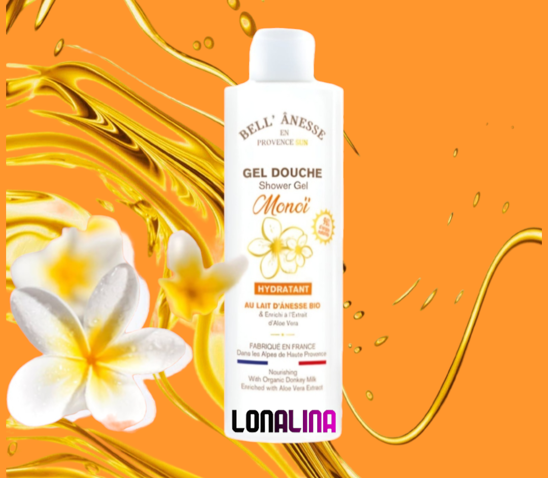 Gel douche au lait d'ânesse Bio MONOÏ