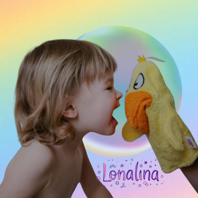 GANT DE TOILETTE 100% COTON "CANARD"