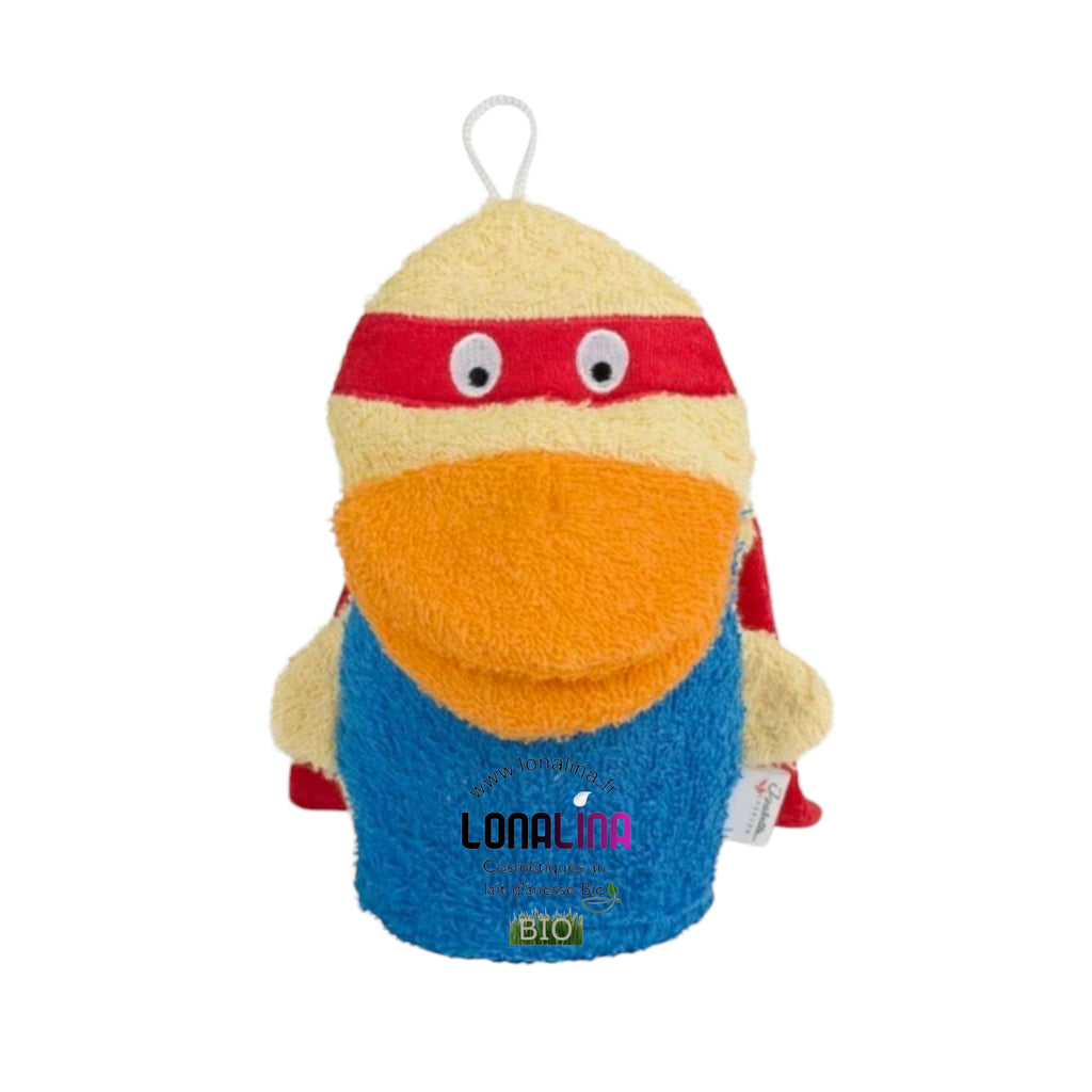 GANT DE TOILETTE 100% COTON "SUPER HÉROS"