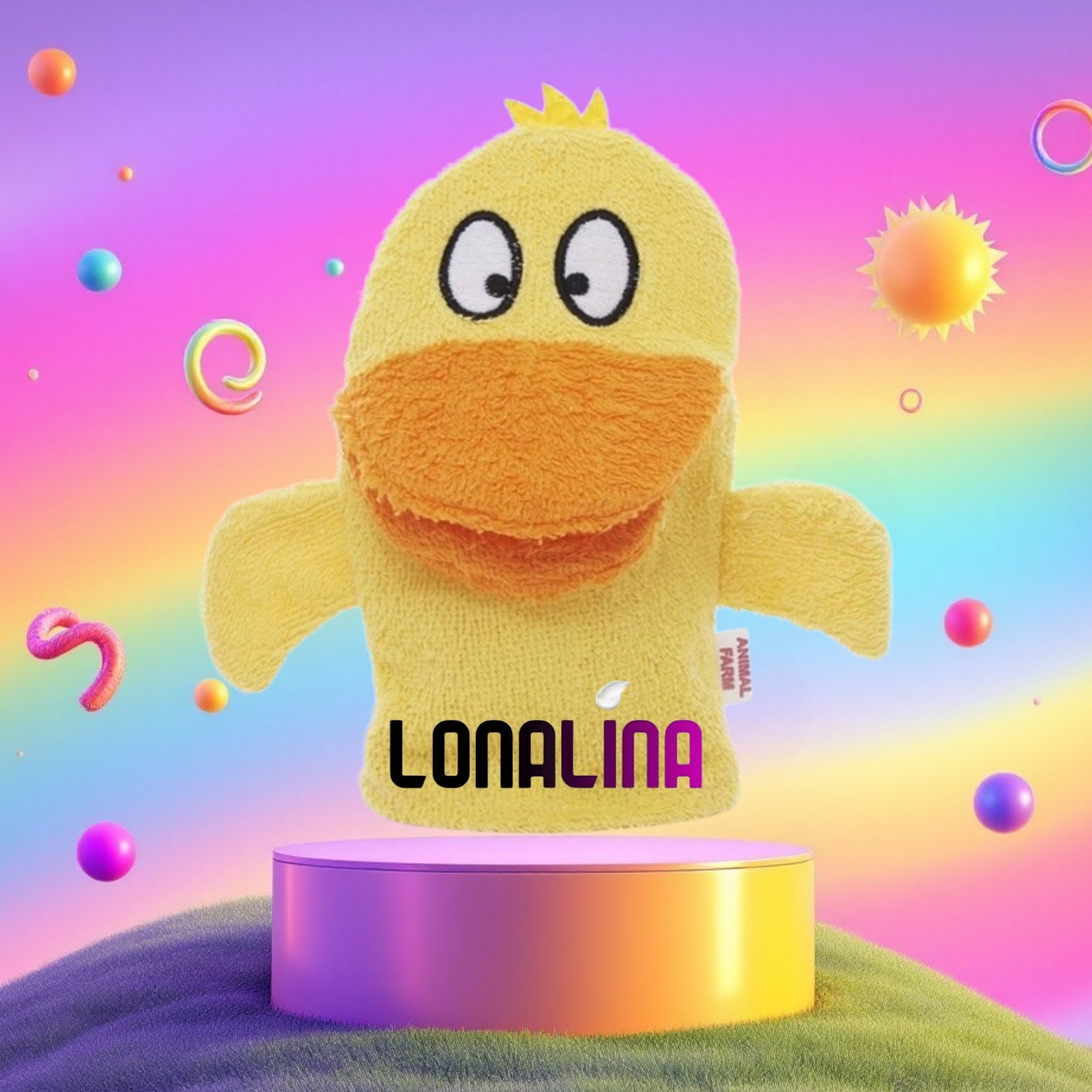 GANT DE TOILETTE 100% COTON "CANARD"