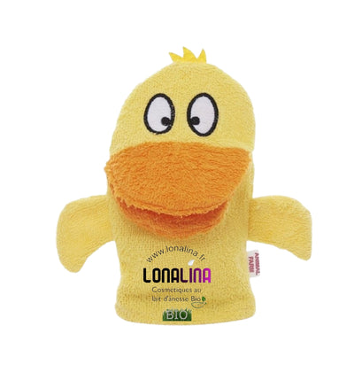 GANT DE TOILETTE 100% COTON "CANARD"