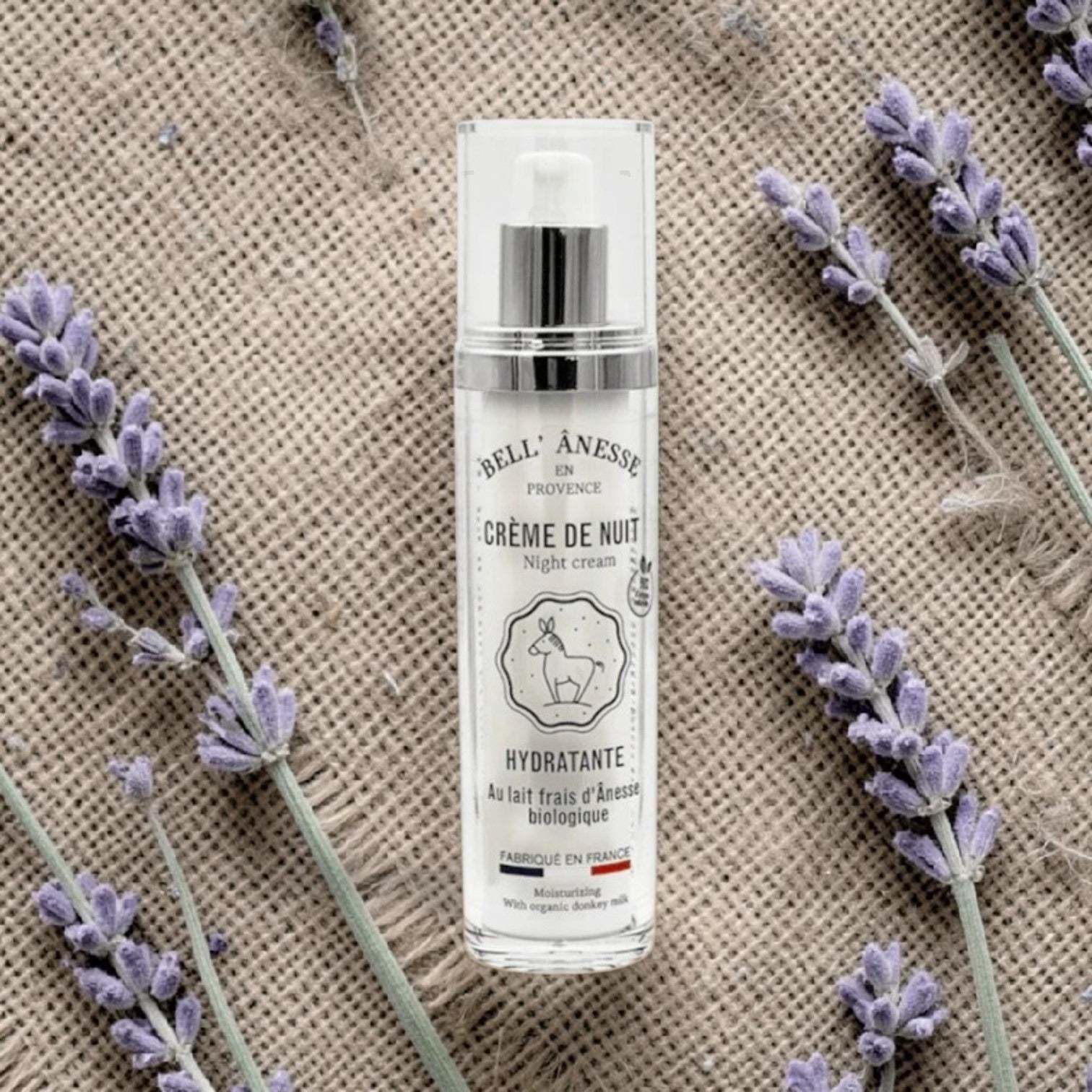 Crême de Nuit Soin Visage Régénérant au Lait d'Ânesse Bio